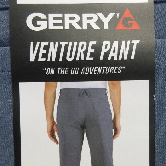 GERRY Venture Hiking Work Commuter Tech Pant 40x34 Cargo Utility Blue Grey 3 NWT - Picture 5 of 14